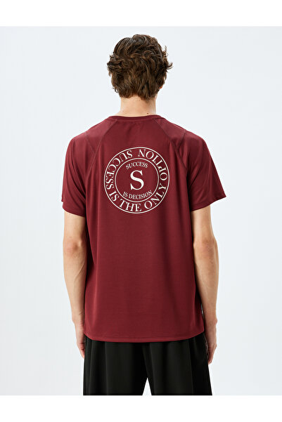 Koton Αθλητικό μπλουζάκι με κοντό μανίκι με λαιμόκοψη