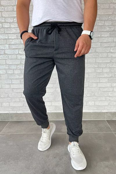 MİSHAR İTALİA Ανδρικό φούτερ Anthracite Ribbed Side Stripe