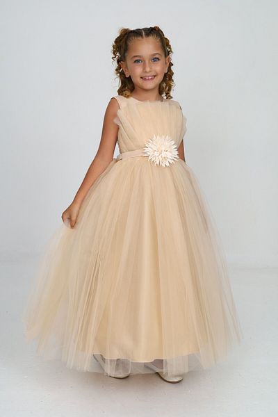 Pantulux Girl's Laminated Wedding Dress Birthday Party Special Occasion Dress