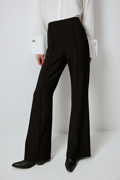 Touché Privé Žebrované KREPOVÉ KALHOTY