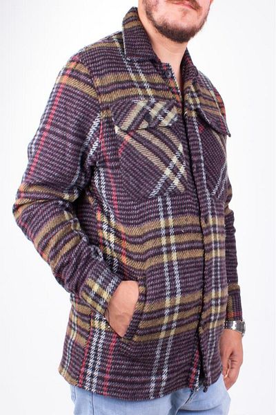 DAGOSTER Dmg23-346173 Мъжка риза Lumberjack с двоен джоб и капак в цвят каки