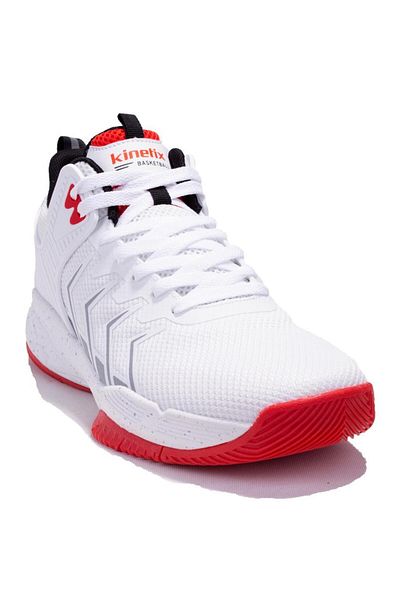 Kinetix Hargerbb Hi Tx White Red Orthopedic Casual Men's Sneakers
