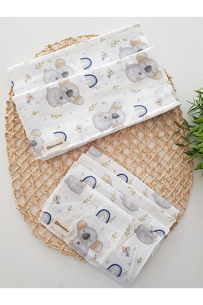 ilkimbebe Koala Muslin Blanket Handkerchief Set