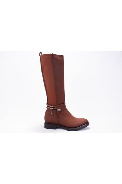 DAGOSTER Dza07-43621911 Дамски ботуши Taba Casual Stretch с плосък ток