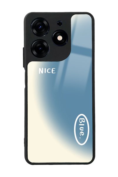 Spoyi Tecno Spark 10 Pro Nice Blue Design Glossy Phone Case