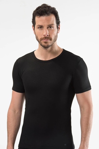 Cacharel 2 Pieces Men's Thermal Short Sleeve Crew Neck T-Shirt