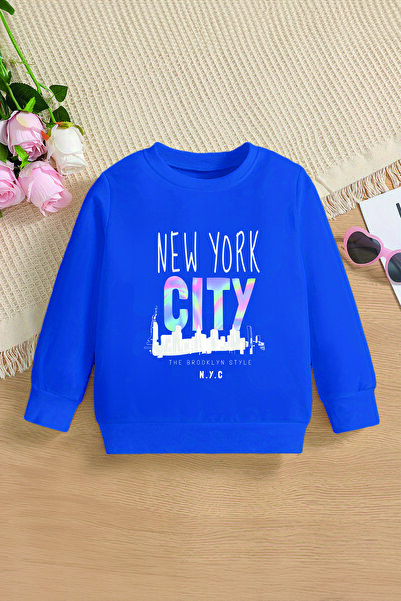 MYADA Суитшърт с принт на дъга в Ню Йорк 19236