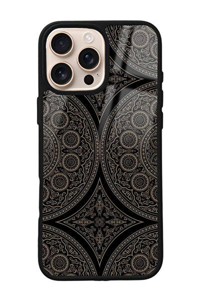 Spoyi iPhone 16 Pro Max Osmanlı Motif Tasarımlı Glossy Telefon Kılıfı