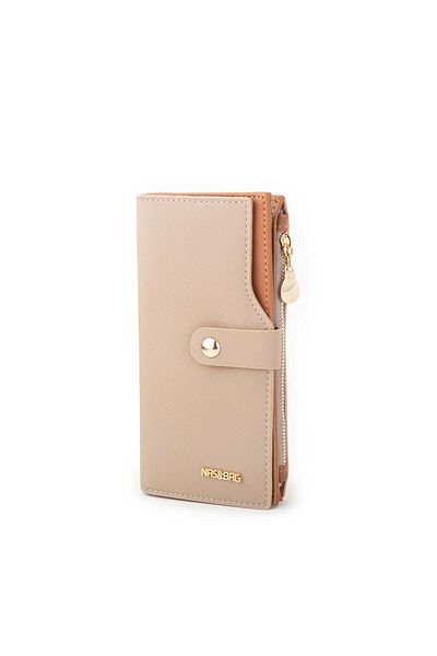 Nas Bag Дамски вертикален портфейл Sand Tan Karaca