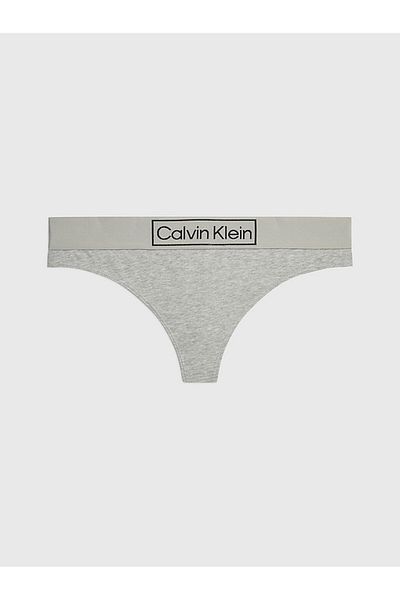Calvin Klein 000qf6774ep7a Grauer Damen-String