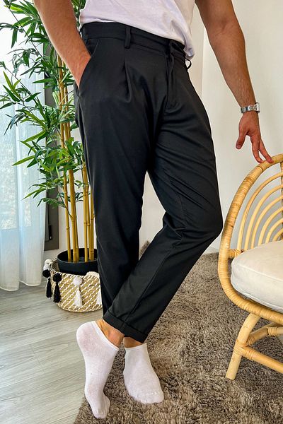 Lukas Black Jogger Pants - Pnt01