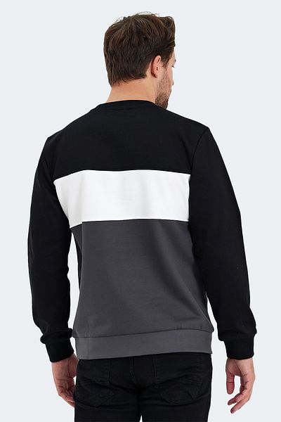 Slazenger Черен мъжки суитшърт KALYN