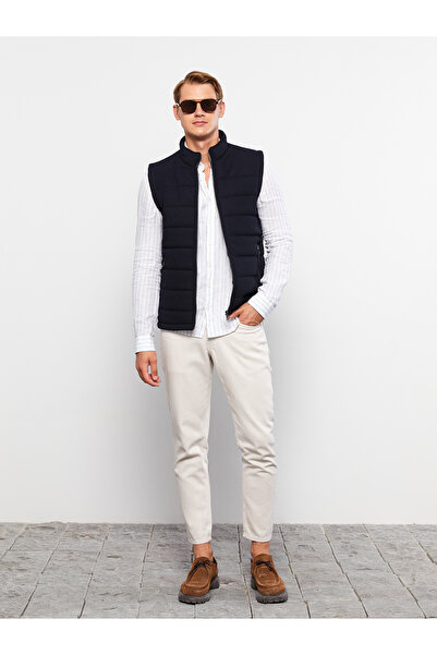 LC Waikiki Vestă bărbătească slim fit cu guler tip pâlnie