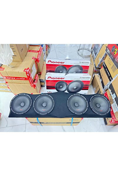 Pioneer üniversal tüm araçlara uyumlu pandizotlu 2takım TS-M2010PRO 20cm oto midrange hoparlör 400wat-180w