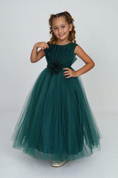Pantulux Girl's Birthday Party Special Occasion Dress with Tarlan
