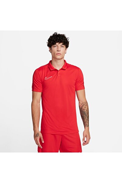 Nike Ανδρικό κόκκινο κλασικό μπλουζάκι πόλο με πέτο Academy Dri Fit