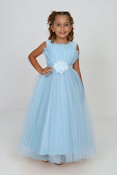 Pantulux Girl's Laminated Wedding Dress Birthday Party Special Occasion Dress