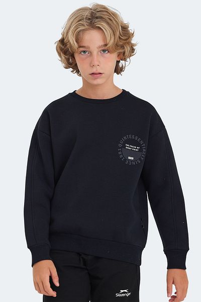 Slazenger Детски унисекс суитшърт LONE в тъмносин цвят