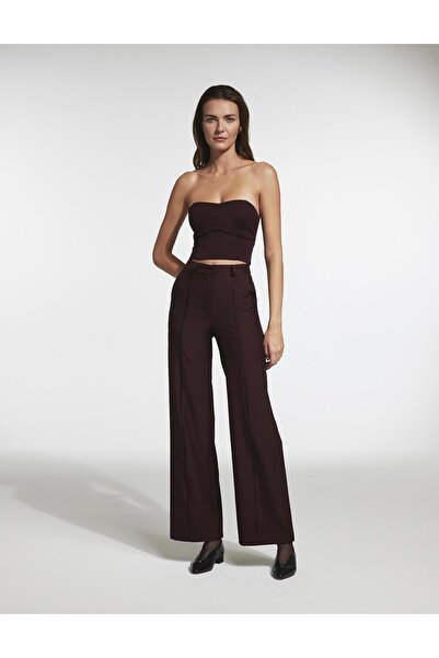 İLVİ Mıshe Kadın Bordo Pantolon