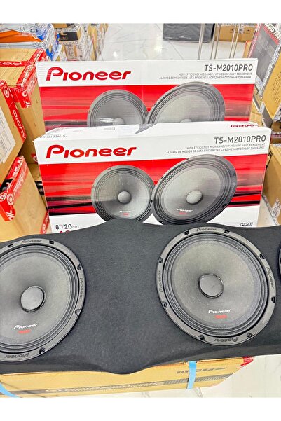 Pioneer üniversal tüm araçlara uyumlu pandizotlu 2takım TS-M2010PRO 20cm oto midrange hoparlör 400wat-180w