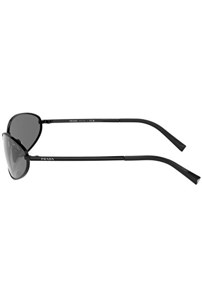 Prada Woman Oval Sunglasses- Pr A59s - Lense Size:59mm - Black