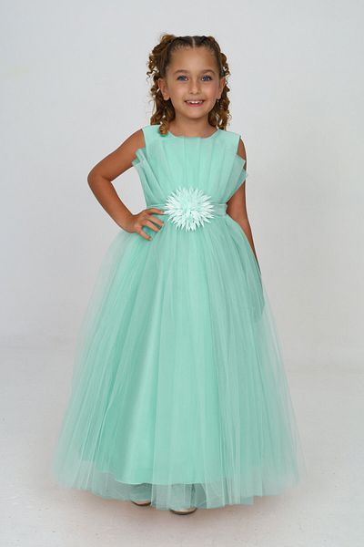 Pantulux Girl's Laminated Wedding Dress Birthday Party Special Occasion Dress