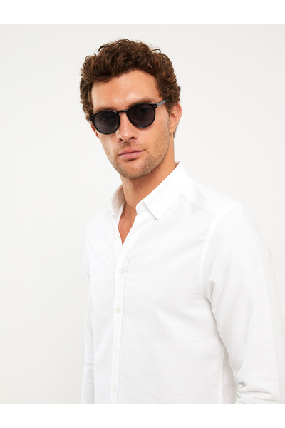 LC Waikiki Ανδρικό πουκάμισο - Slim Fit, Μακρυμάνικο, Dobby