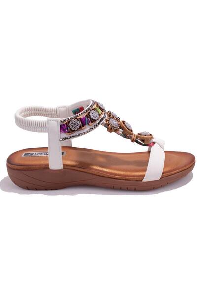 DAGOSTER Dza07- 7416789 Bb White Daily Orthopedic Women's Sandals