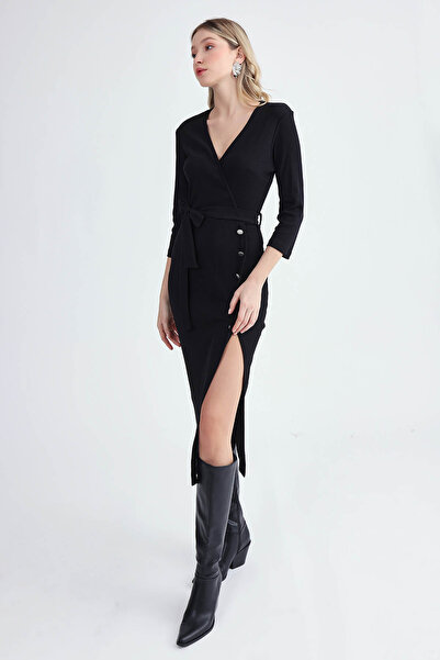 Vitrin Φόρεμα με διπλό γιακά με σχισμή Μέγεθος: M