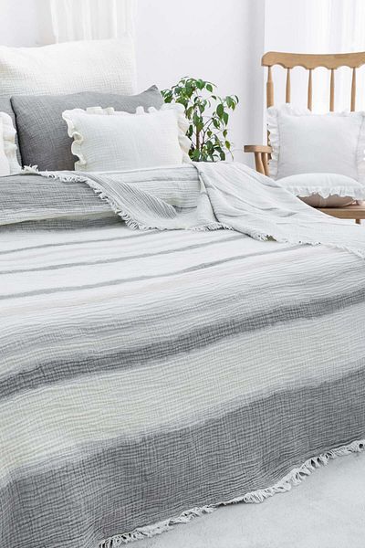 Meet MyNatural Double Sided Cotton Muslin Double Bedspread