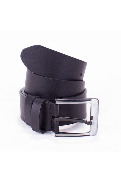 DAGOSTER Ανδρική δερμάτινη αθλητική ζώνη Twister 834 Μαύρη