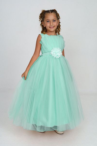 Pantulux Girl's Laminated Wedding Dress Birthday Party Special Occasion Dress