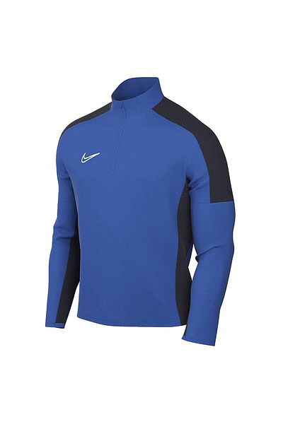 Nike Dri Fit Academy Men's Blue Stand Collar Long Sleeve T-Shirt
