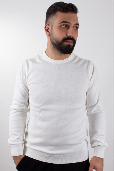 Twister Jeans Twister 3621 Ecru Crew Neck Men's Sweater