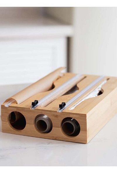SepetçiBaba 3 Compartment Covered Bamboo Stretch and Foil Cutter - 57