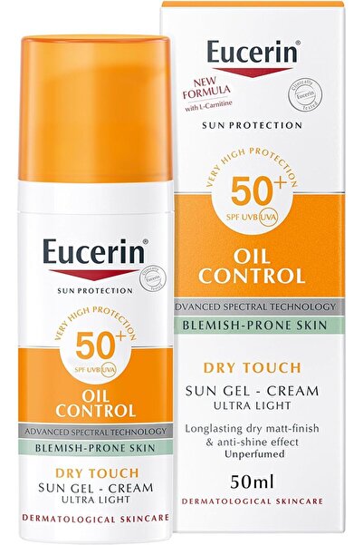 Eucerin 2Pcs Eucerin Face Sunscreen Oil Control Gel-Cream Dry Touch High UVA/...