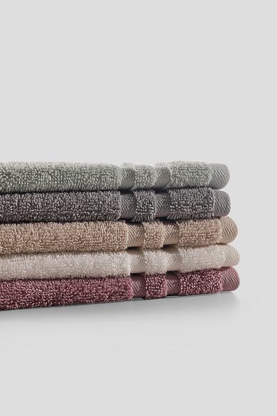Doqu Home Ivory Hand Towel Set -30X50 (5 Pieces)