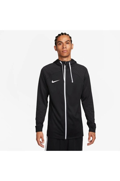 Nike Dri Fit Strike Herren-Kapuzenjacke in Schwarz