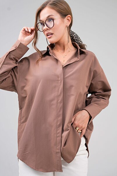 VOLT CLOTHİNG Γυναικείο πουκάμισο Basic Oversize