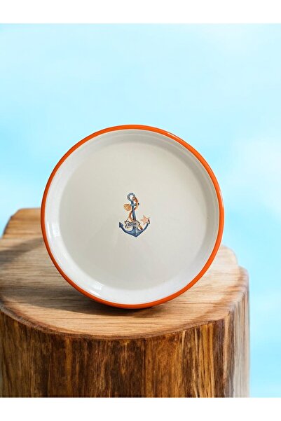 EMAYE TEZGAHI 24 cm Retro Serving Plate - 4 Appetizers, Dowry and Pizza Trays