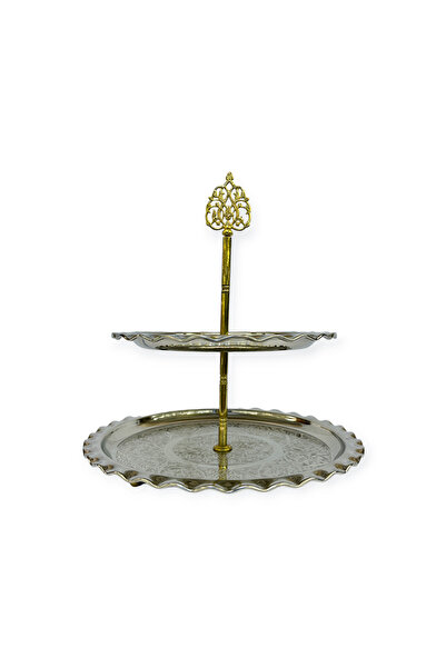 EFEMİR حامل كعك وكعك مطلي بالنحاس