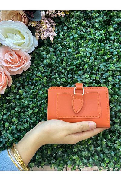 Baykuş Boutique Portofel colorat pentru femei cu cataramă cu închidere automată