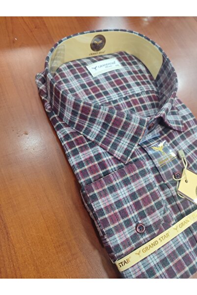 Grand Star Daynoglu 100% Wool Pocket Classic Winter Men's Shirt