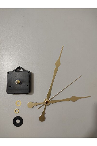 EXİZ TİCARET Saat Mekanizması, Akar Sessiz Duvar Saat Mekanizması 16 Mm Şaft-akrep-yelkovan-saniye-askılı