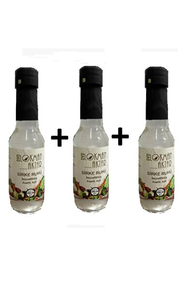 DVD Lokman Aktar Sirke Ruhu Beyaz (Saf Sirke) Sirke 250 ml 3 Adet, Lokman Aktar