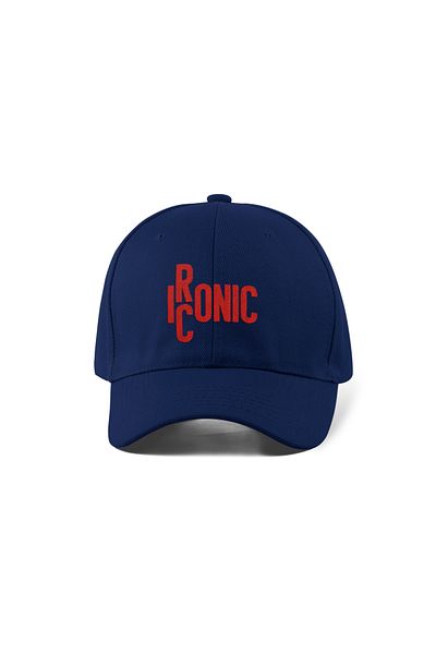 QUATEX Pălărie iconică brodata – bleumarin 100% bumbac gabardină model unisex