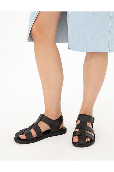 Pierre Cardin Black Leather Sandals 50287517 -Vr046