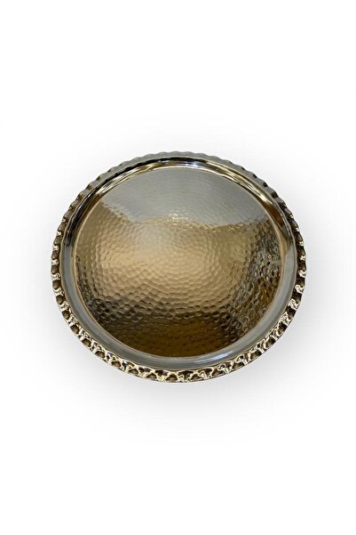 EFEMİR Forged Copper Crinkled Tray 38 cm