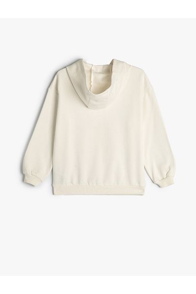 Koton Anime Printed Hooded Oversize Cotton Sweatshirt - Long Sleeve