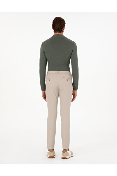 Pierre Cardin Bej Slim Fit Jogger Kanvas Pantolon 50295934-VR011